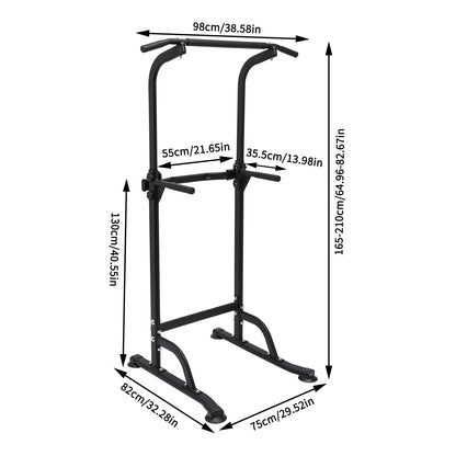 Power Tower Pull Up Bar Station Workout Dip Station for Home Gym Strength Training Fitness Equipment