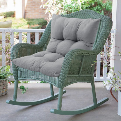 Livingandhome Grey Rectangular Tufted Bench Cushion Seat Pad for Home