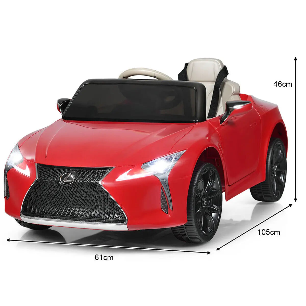 DORTALA Lexus Licensed Electric Ride on Car 12V Battery Kids Car Toy w/Remote Control