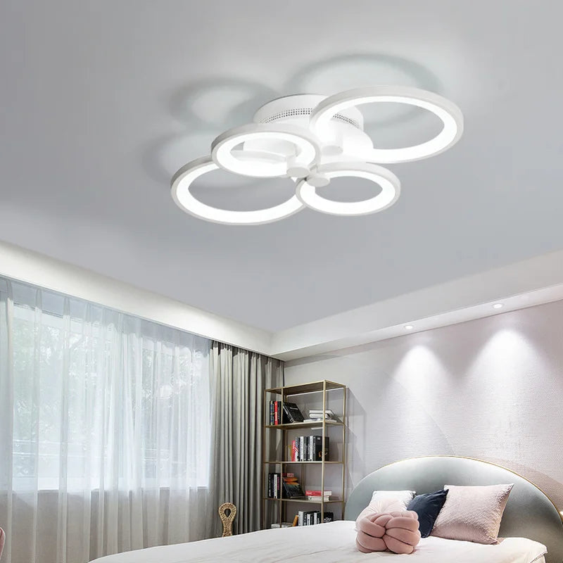 LED Light Ceiling Lights Cool White Chandelier Lamp, 4/8 Head