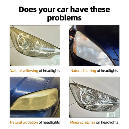 Car Headlight Polishing Agent Scratch Remover Repair Headlight Renewal Polish Liquid Headlight Restoration Kit Auto Accessories