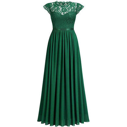 Lady Casual Lace Sleevesless Maxi Dress