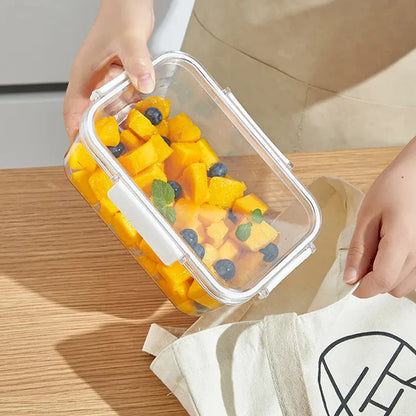 Livingandhome 3Pcs Transparent Stackable Bento Lunch Box Set