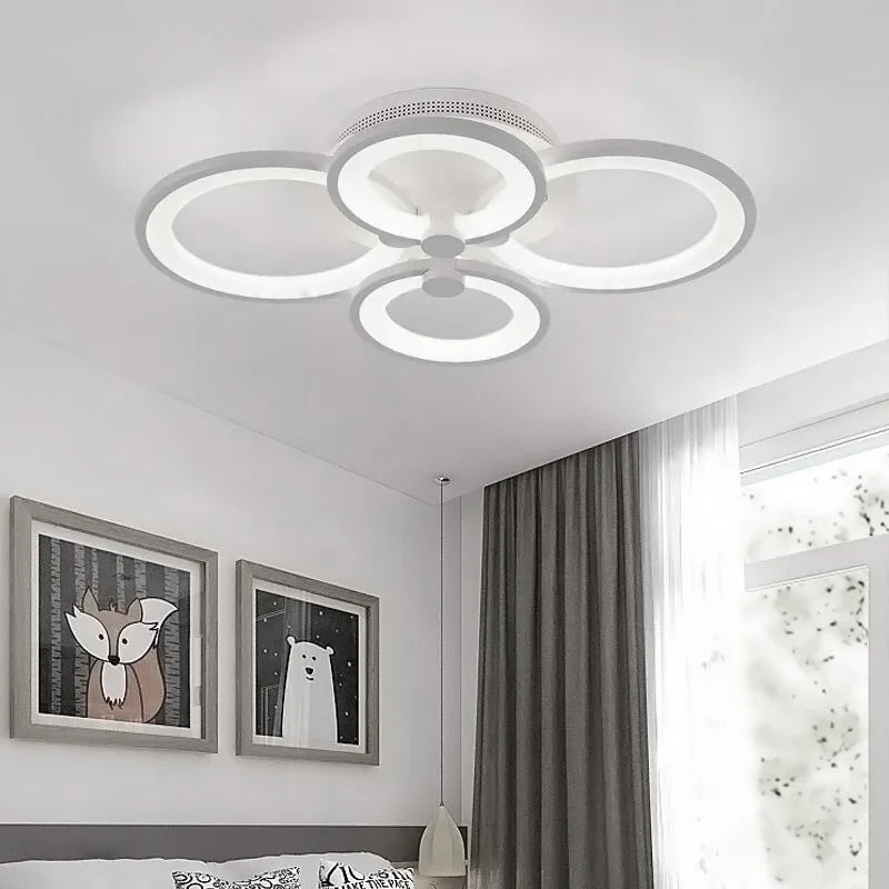 LED Light Ceiling Lights Cool White Chandelier Lamp, 4/8 Head