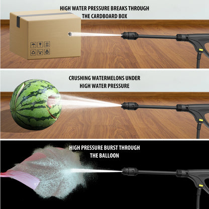 5000W Electric High Pressure Washer 350Bar/5000PSI Power Jet Wash Patio Car with a flow rate of 5L/min Electric Pressure Washer