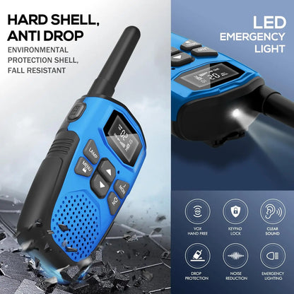 Walkie Talkies for Adults/Kids 3Pack,Built-In Li-Ion Battery,16 Channels Radio