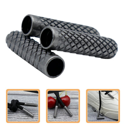 10 Pcs Wide Shoe Laces Ends Crimping Tool Caps for Hoodies Drawstring Tips Buckle Sneaker Personality