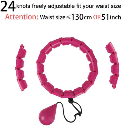 Adjustable Sport Hoops Thin Waist Exercise Detachable Massage Hoops Fitness Equipment