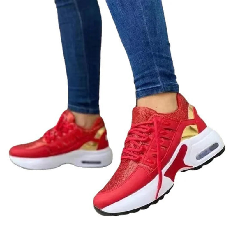 Fashion Woman Vulcanize Platform Casual Sneakers