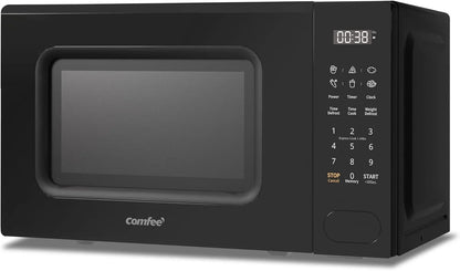COMFEE 700w 20 Litre Digital Microwave Oven with 6 Cooking Presets, Express Cook, 11 Power Levels, Defrost, and Memory Function