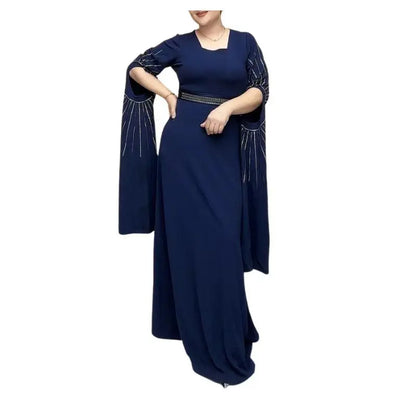 Muslim Party Dress for Women Jalabiya Abaya Ramadan Long Sleeve Dresses Abayas WomanKimono Robe Moroccan Caftan Vestidos 2023