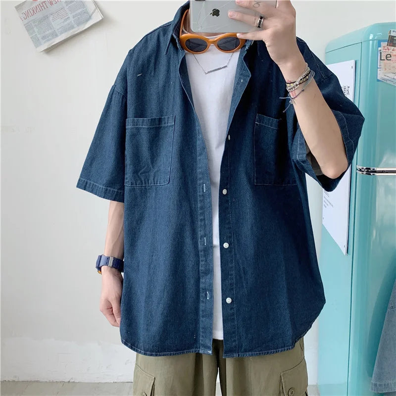 Denim Short Sleeve Shirts