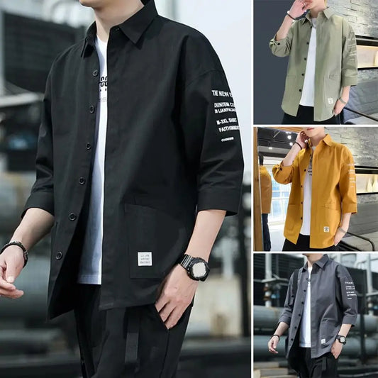 Japanese Style Casual Cargo Shirts