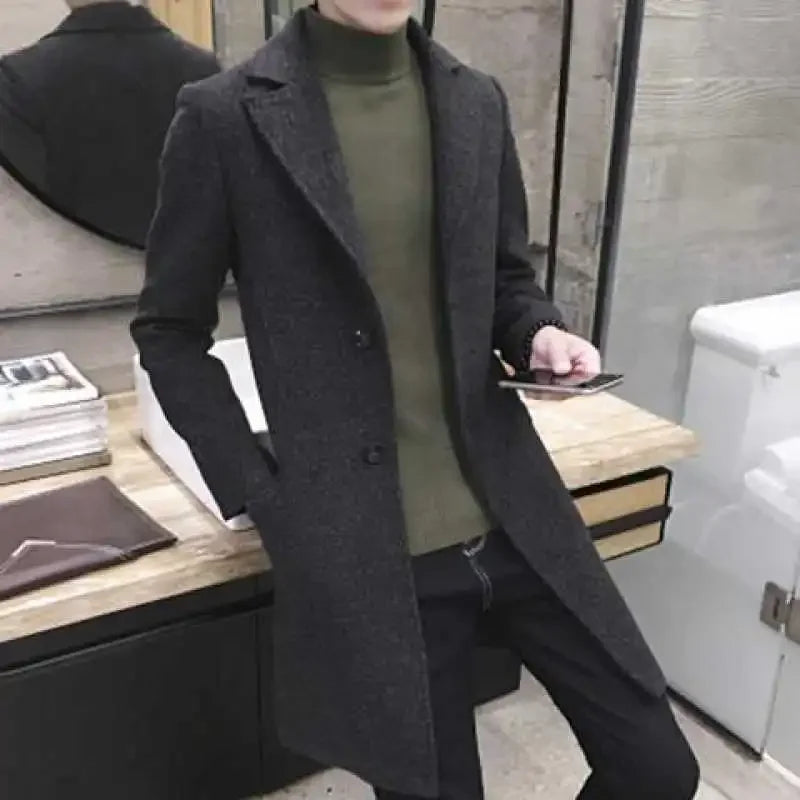 Korean Style Slimming Long Coat