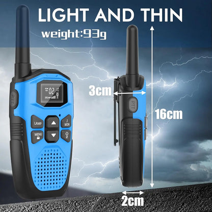 Walkie Talkies for Adults/Kids 3Pack,Built-In Li-Ion Battery,16 Channels Radio