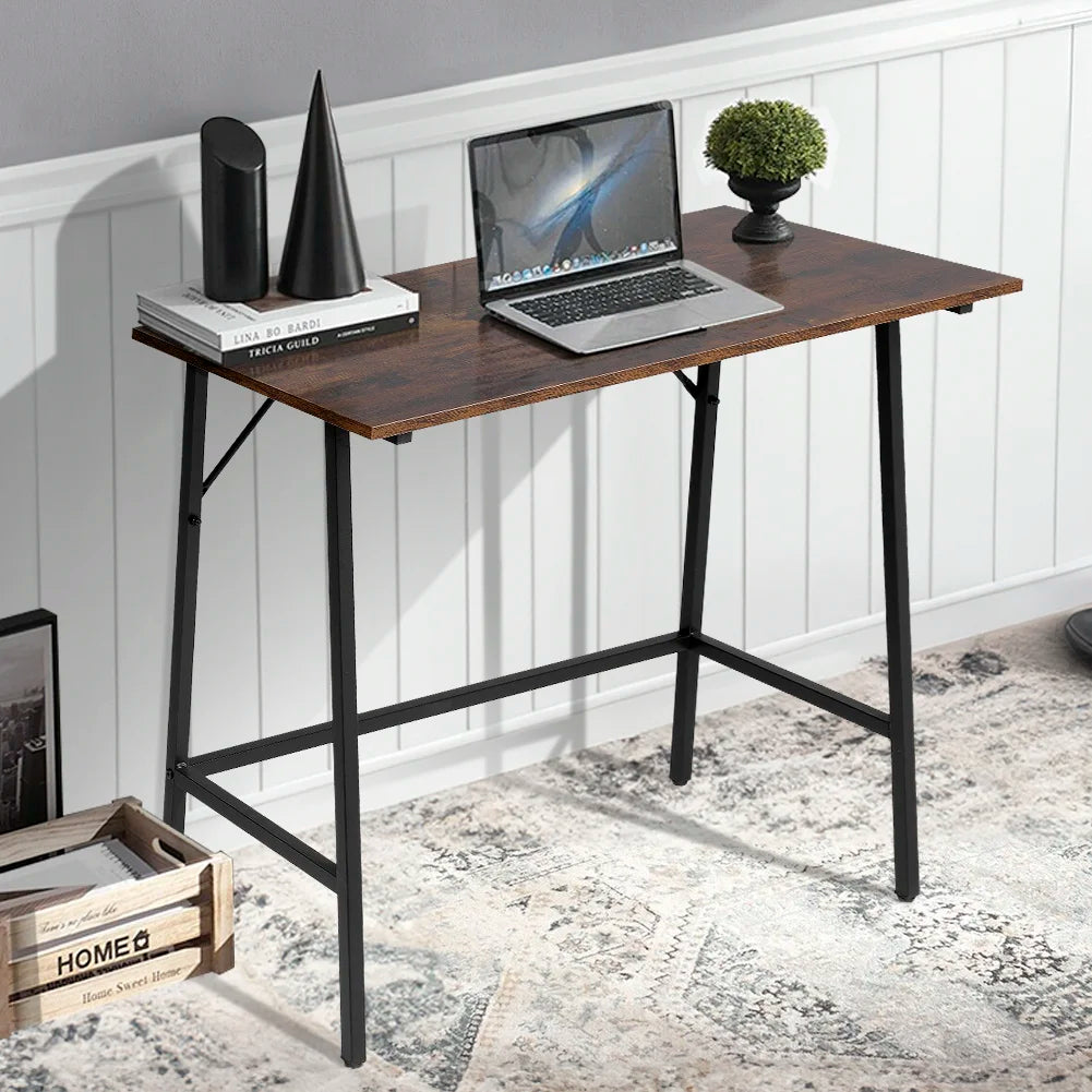 Rustic Brown Farmhouse Style Entryway Console Table