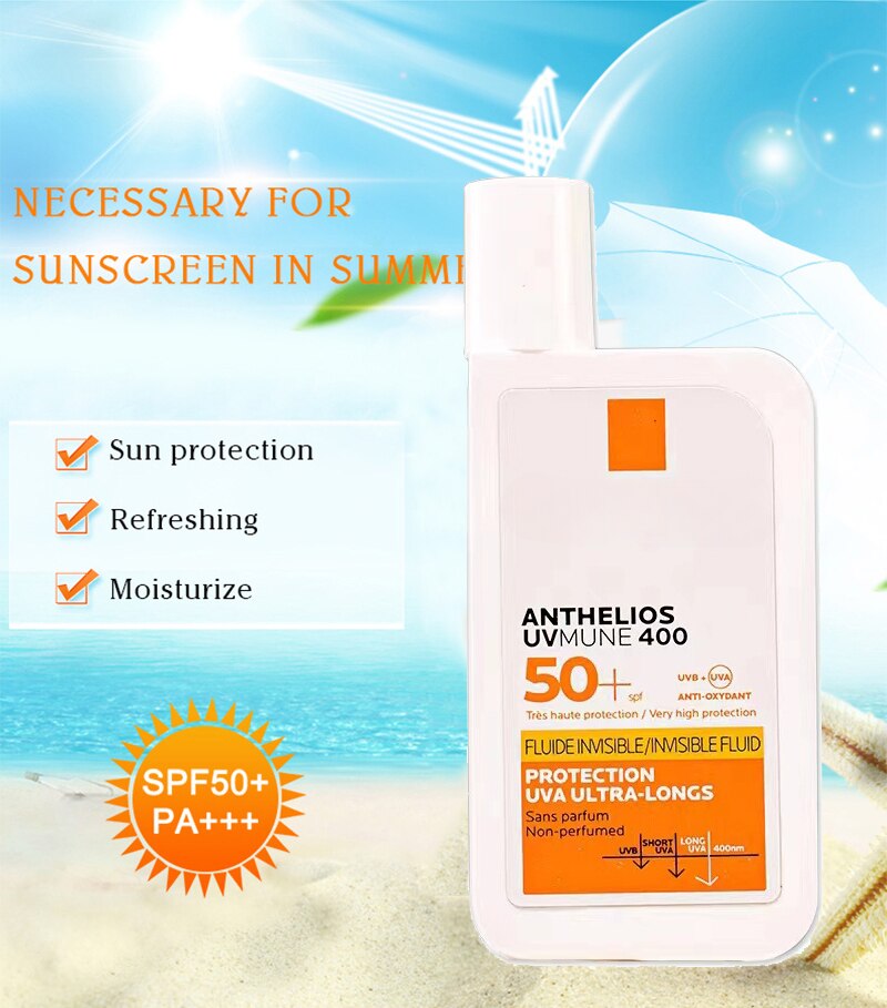 Face & Body Sunscreen Cream Light Thin Refreshing Lotion, Skin Whitening Cream