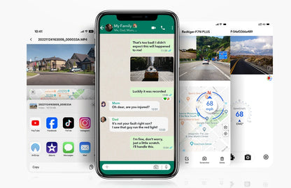 REDTIGER F7NP 4K Dash Camera for Cars 3.18” IPS Screen Mini Dash Cam Recorder Car Dvr for 24H Parking Mode Built In WiFi GPS