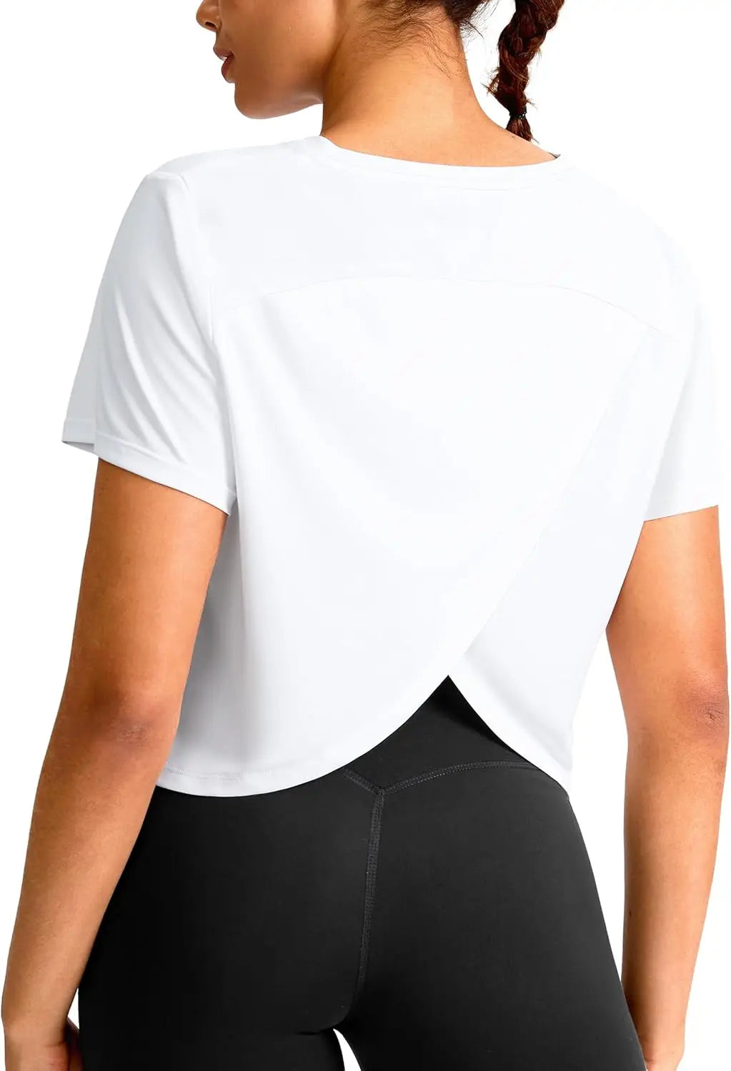 YYV Workout Tops for Women Crop Short Sleeve Shirts