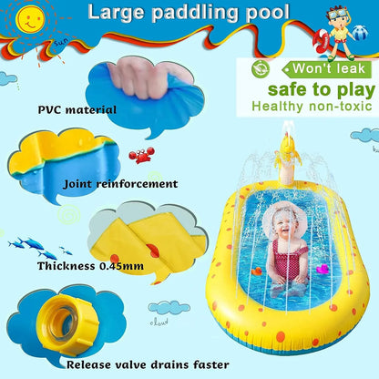 Inflatable Sprinkler Pool for Kids