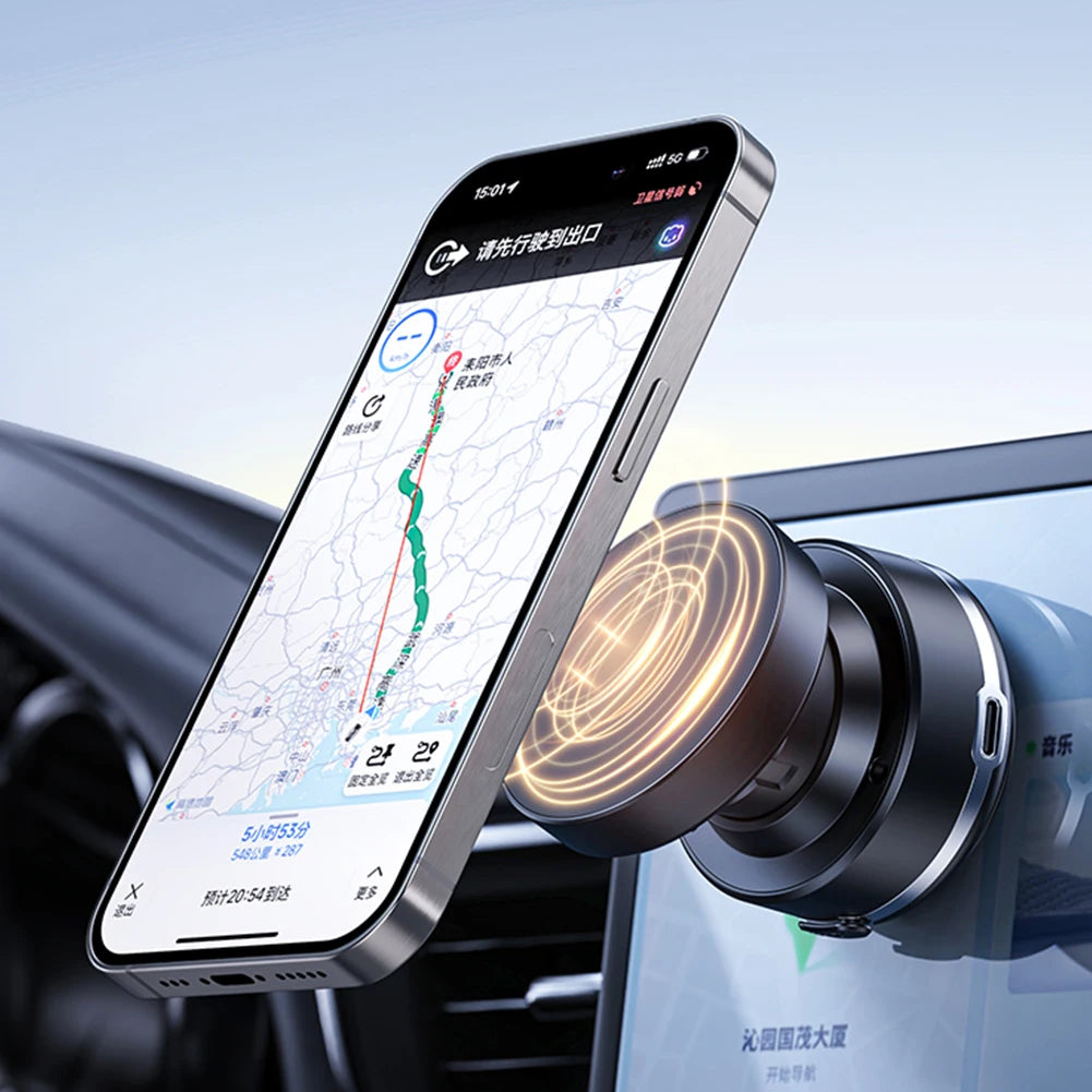 Magnetic Vacuum Car Mount Phone Holder 360° Rotatable Car Mobile Phone Holder for Smartphones 4.7Inch+
