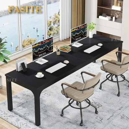 78.7 Inches Extra Long Computer Desk 2 Person Desk, Double Long Desk, Workstaion For Home Office