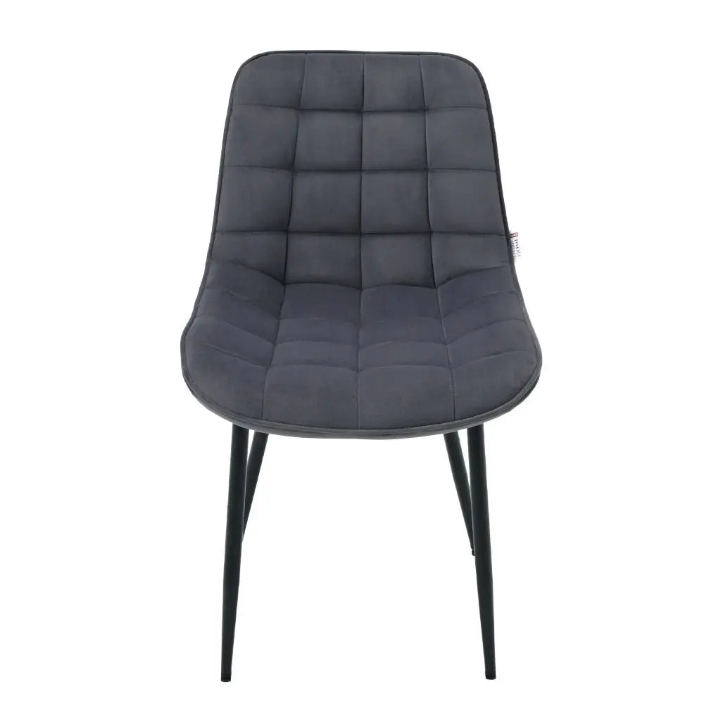 2 Pcs Velvet Upholstered Dining Chairs with Metal Legs for Living Room, Garden, Kitchen, Bedroom