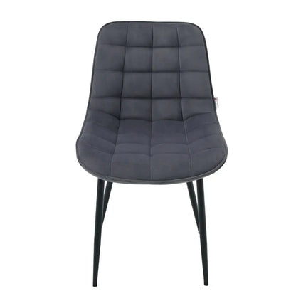 2 Pcs Velvet Upholstered Dining Chairs with Metal Legs for Living Room, Garden, Kitchen, Bedroom