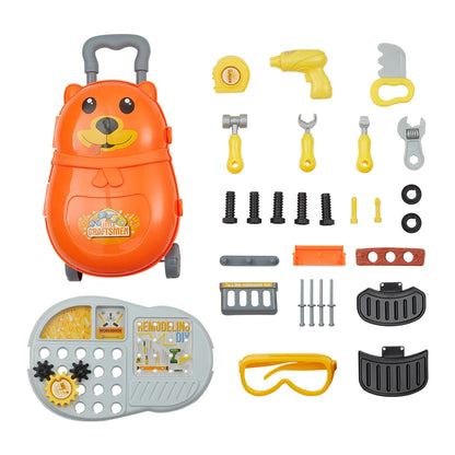 KIDkid Bear Repair Tool Luggage Kit Toy Set for Kids Holiday Present