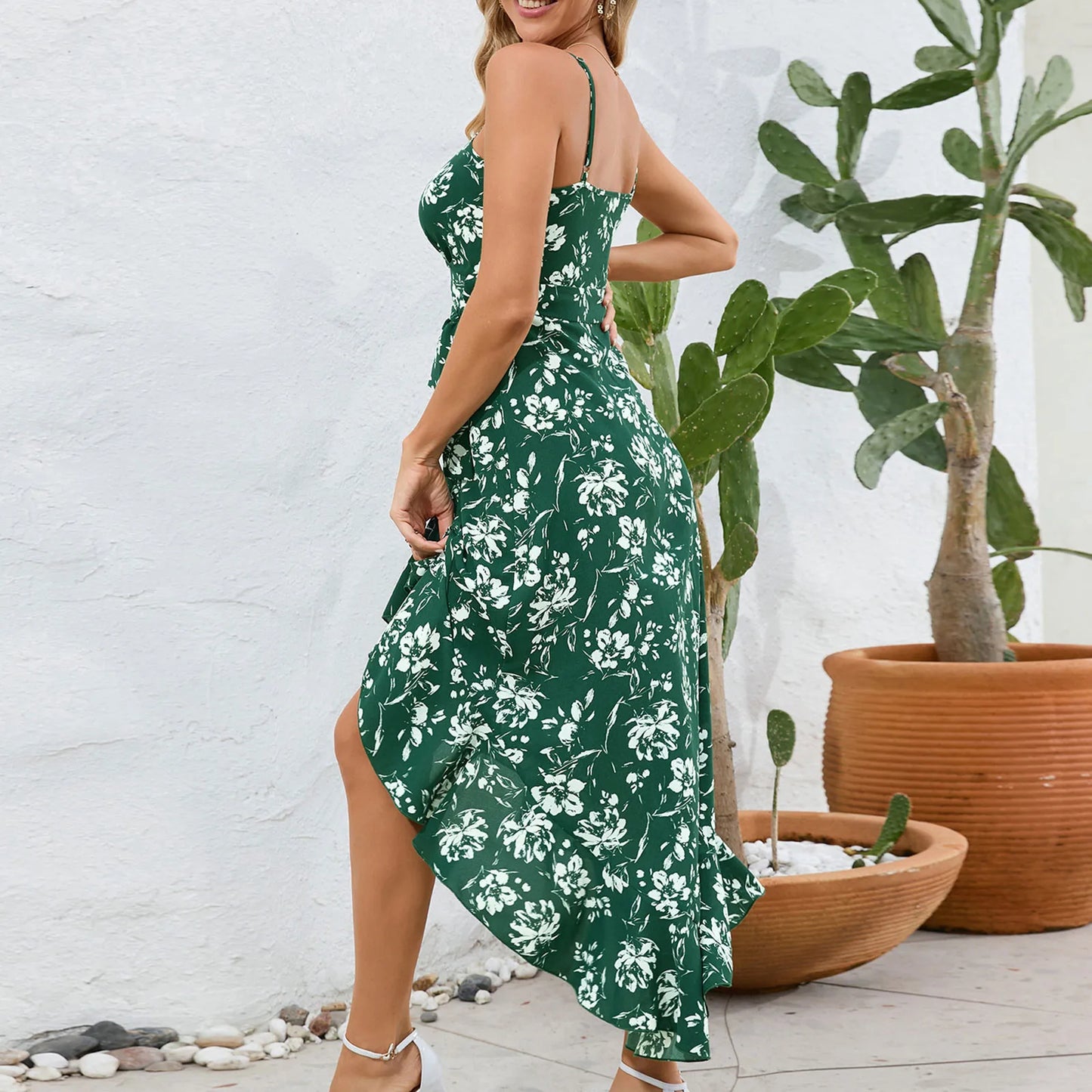 Sweet Floral Printed Dress For Women