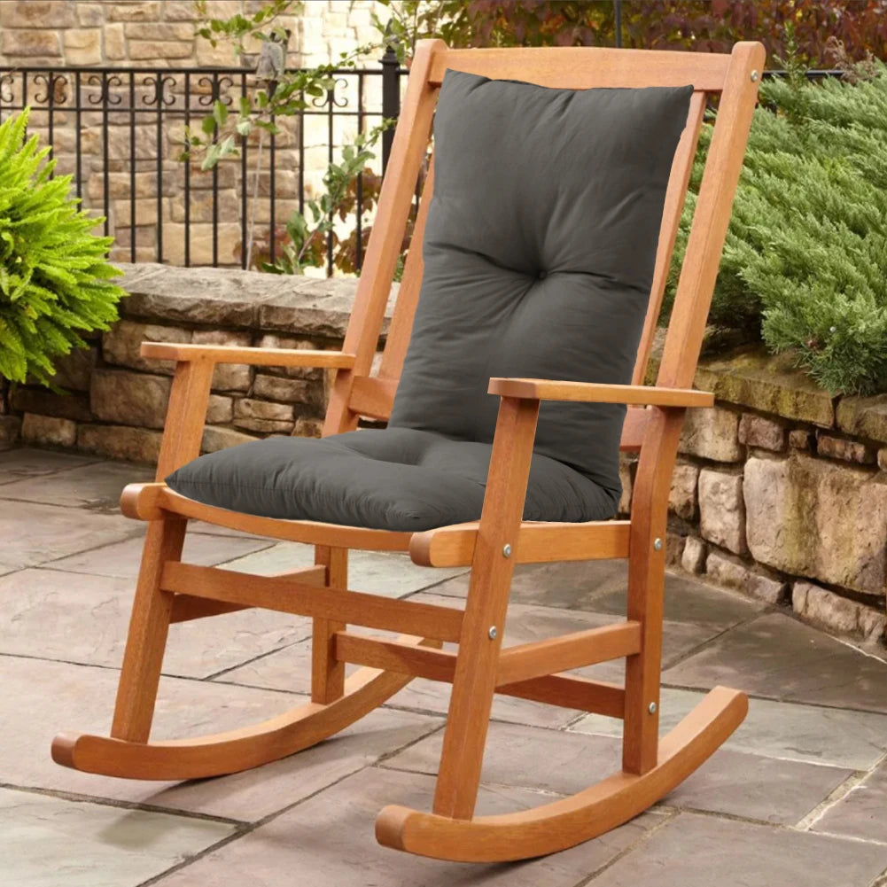 Livingandhome Grey Rectangular Tufted Bench Cushion Seat Pad for Home