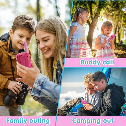 2PCS Walkie Talkie 2 Way Toy Rechargeable Batteries 8 Channels With LCD 3KM