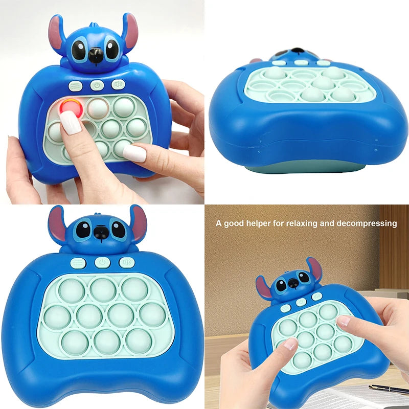 Pop It Push Game Lilo& Controller Bubble Whack Mole Sensory Toy Kids Gift
