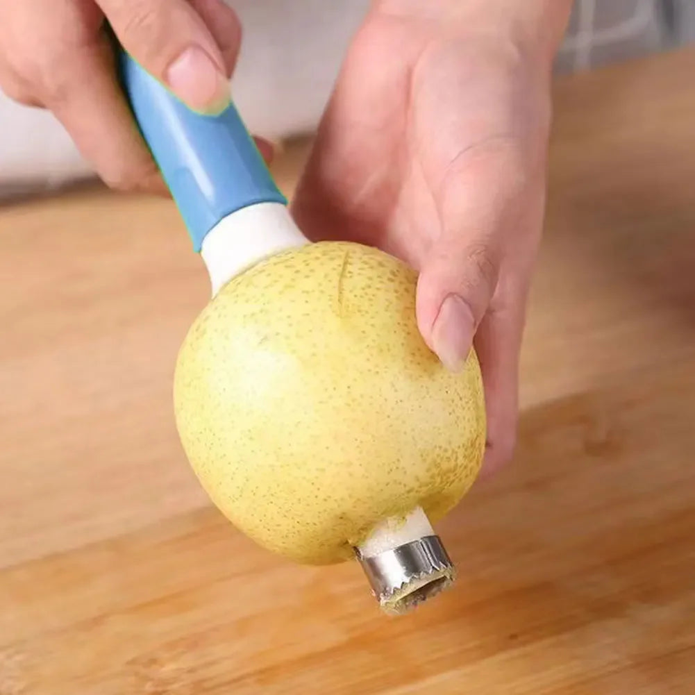 2 in 1 Apple Peeler Telescopic Stainless Steel Apple Core Remover Apple Coring Tool Apple Seed Remover Kitchen Gadgets Tool