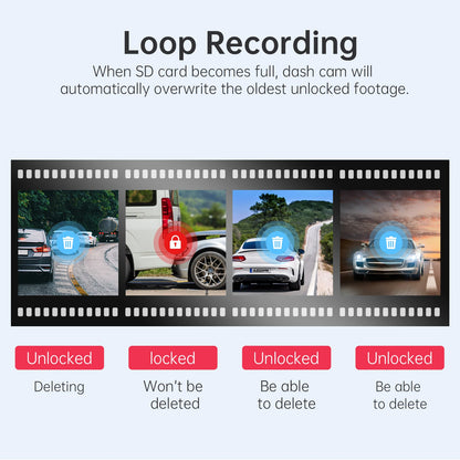 LINGDU D500 Dash Cam Ultra HD 4K Built-in 5GHz WI-FI GPS English Voice Control Dash Car Camera 24H Loop Recording D500 Car DVR