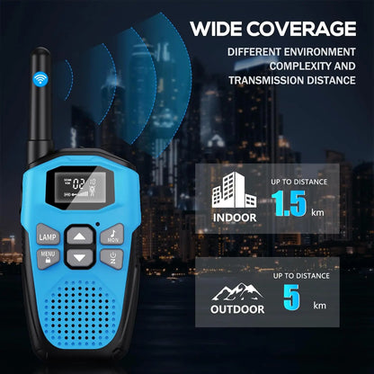 Walkie Talkies for Adults/Kids 3Pack,Built-In Li-Ion Battery,16 Channels Radio