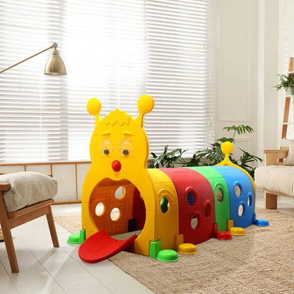 Caterpillar Crawl and Climb Tunnel for Kids Indoors Outdoors Use
