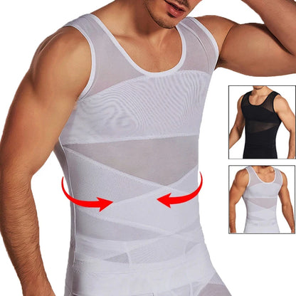 Men's Body Shaper Waist Trainer Slimming Vest