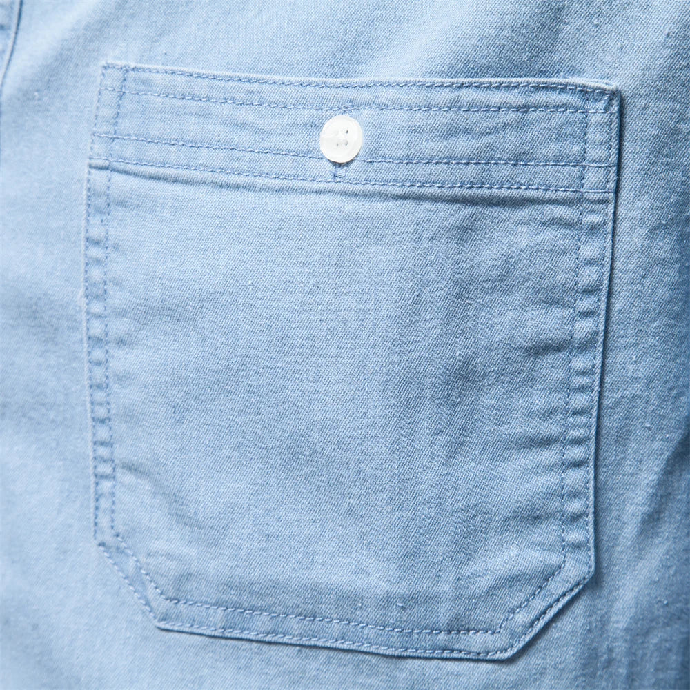 Denim Shirts Double Pockets