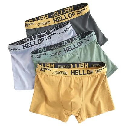 10Pcs/Men's Underwear Fashion High Stretch Boxer