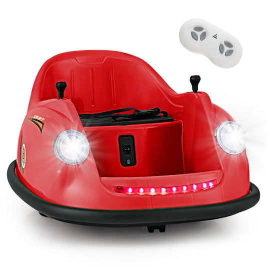DORTALA Ride on Bumper Car Kids 12V Battery Powered Electric Toy Vehicle-Red