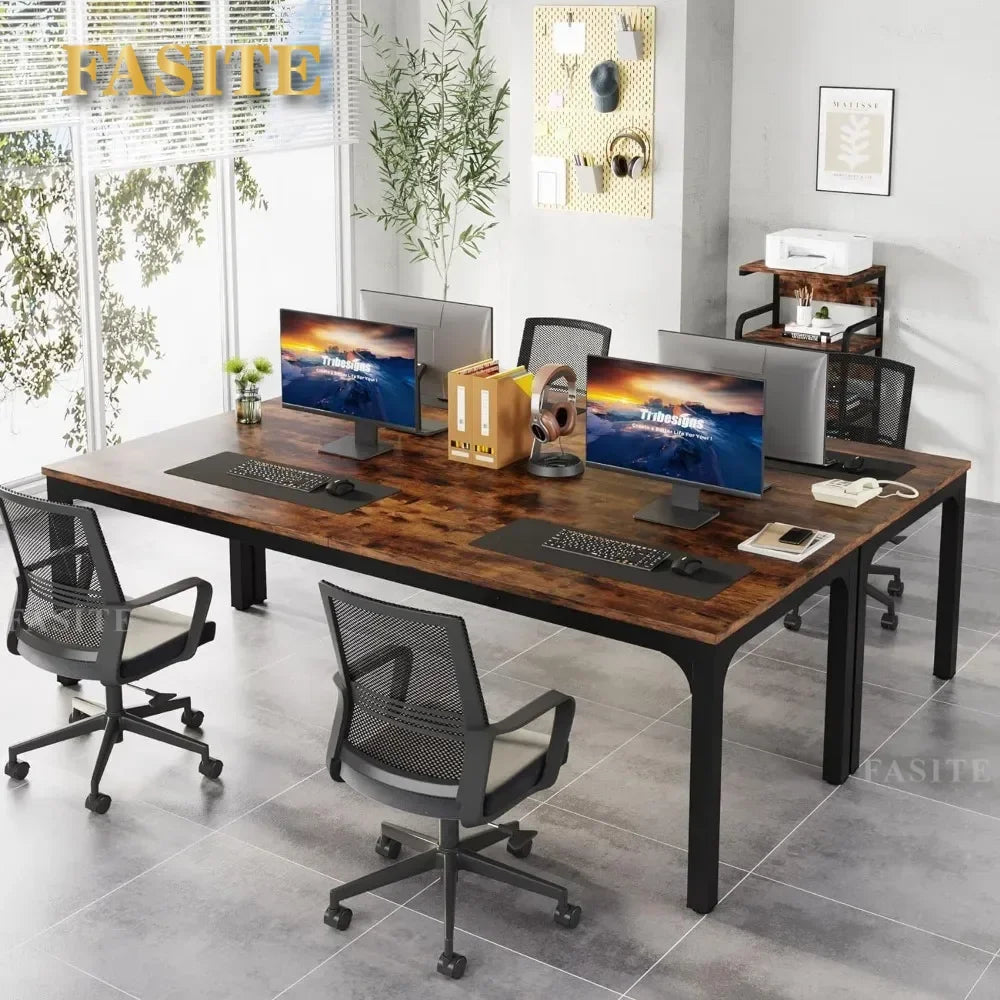 78.7 Inches Extra Long Computer Desk 2 Person Desk, Double Long Desk, Workstaion For Home Office