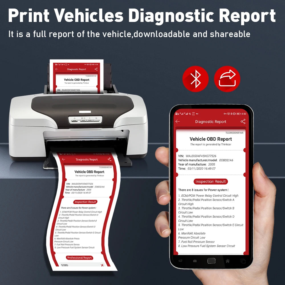 KINGBOLEN Ediag Plus, THINKCAR THINKDIAG 2 CANFD ALL System ECU Coding Active Test 16 Reset OBD2 Scanner Car Diagnostic Tools