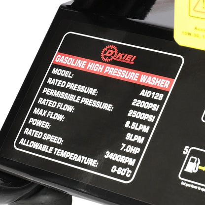 7 HP Petrol High Pressure Washer Engine Cleaner