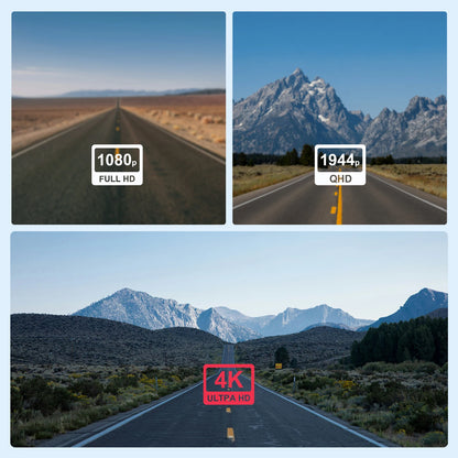 LINGDU D500 Dash Cam Ultra HD 4K Built-in 5GHz WI-FI GPS English Voice Control Dash Car Camera 24H Loop Recording D500 Car DVR