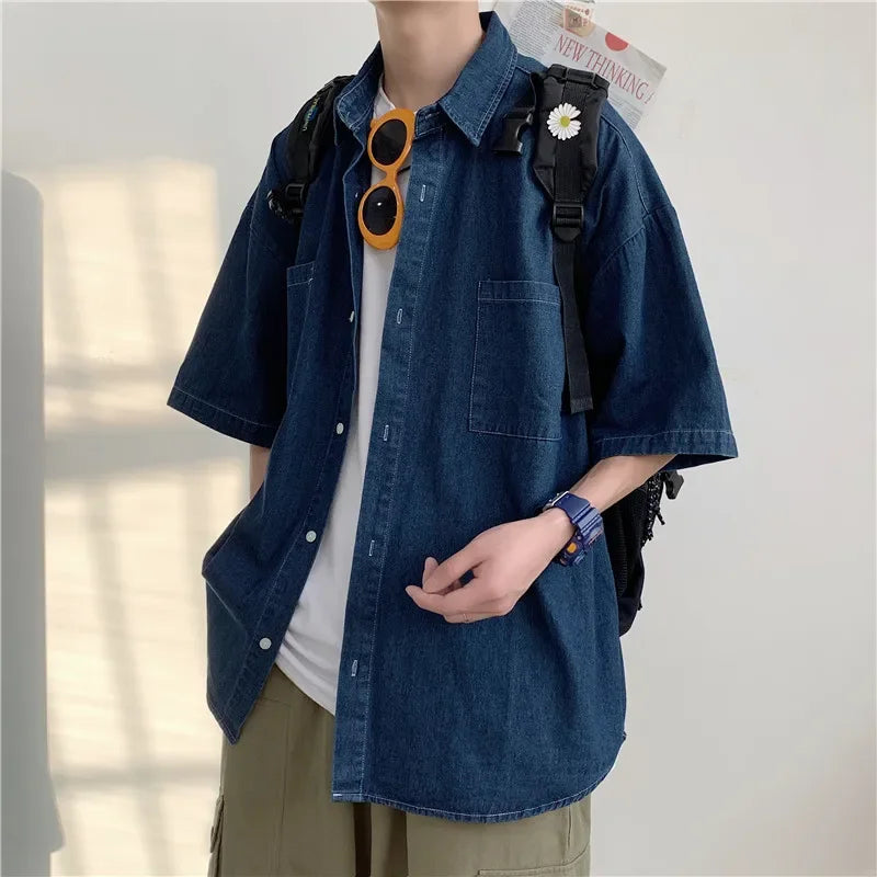 Denim Short Sleeve Shirts