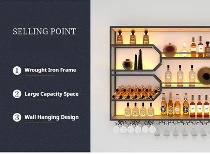 Drinks Bar Cabinet Portable Shelves Luxury Whiskey Iron Wine Rack Outdoor Home Open Cabinets Display Vitrinas Full Bar Furniture