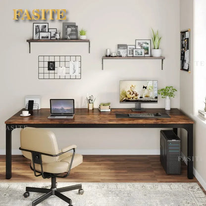 78.7 Inches Extra Long Computer Desk 2 Person Desk, Double Long Desk, Workstaion For Home Office