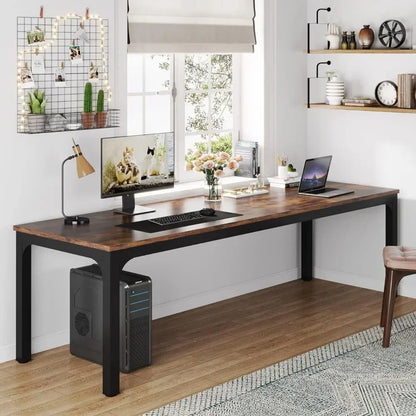 78.7 Inches Extra Long Computer Desk 2 Person Desk, Double Long Desk, Workstaion For Home Office