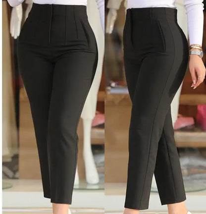 Women Office Wear High Waist Pants for Women Formal Pants